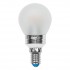 Лампочка светодиодная  LED-G45P-5W/WW/E14/FR ALC02SL пластик PROMO