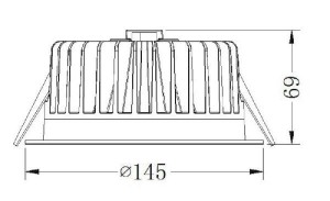 Точечный светильник COB 565181