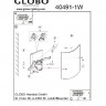 Настенный светильник Maverick 40491-1W