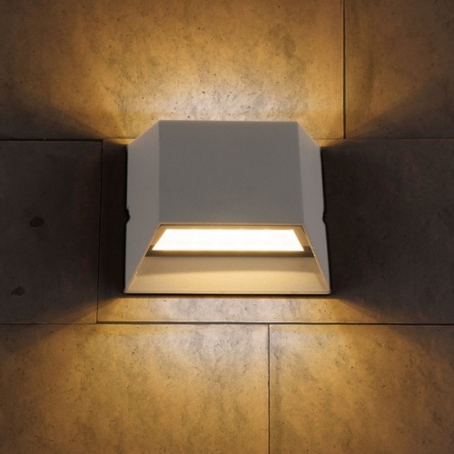 Настенный светильник уличный Ofion 1615 TECHNO LED OFION DOUBLE алмазный серый