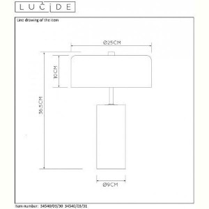 Интерьерная настольная лампа Mirasol 34540/03/30