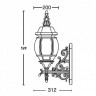 Настенный фонарь уличный  83401/06L Bl