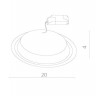 Точечный светильник Raggio A4118PL-1WH