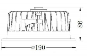 Точечный светильник COB 565182