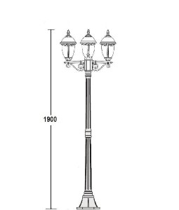 Наземный фонарь 89108S B Bl