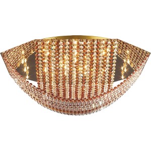 Потолочный светильник 62484 06 2484 0333 24 gold, amber and white crystal