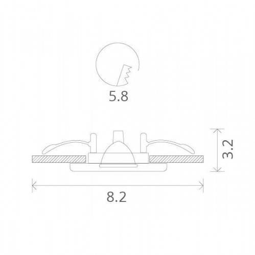 Точечный светильник Praktisch A1203PL-1CC