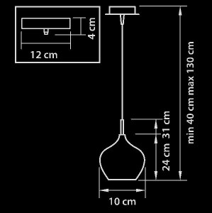 Подвесной светильник PENTOLA 803047