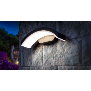 Настенный светильник уличный Asteria 1671 TECHNO LED черный Asteria D