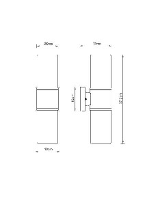 Настенный светильник уличный Nina 32409W