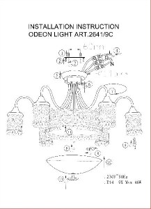 Потолочная люстра Salona 2641/9C