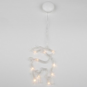 Световая фигура  ULD-H1419-010/STA/3AAA WARM WHITE IP20 DEER