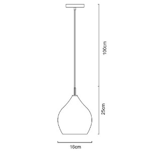Подвесной светильник Bicchiere A4283SP-1CC
