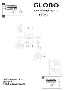 Настенно-потолочный светильник Sinclair 5669-2