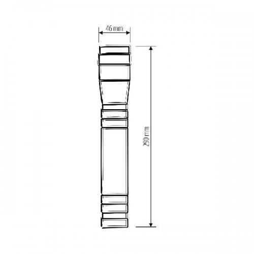 Ручной фонарь  FLS01-29-7W 300m BK Черный (Discoverer 7)