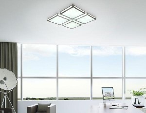 Потолочный светильник Orbital Crystal Sand FS1888 WH/SD 144W 4200K D520*520