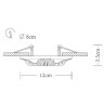 Точечный светильник Cratere A5071PL-1WH