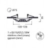 Точечный светильник Cratere A5071PL-1WH