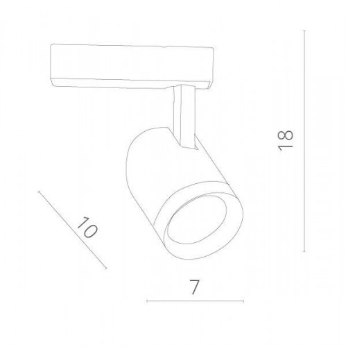 Трековый светильник Soffitto A1710PL-1BK