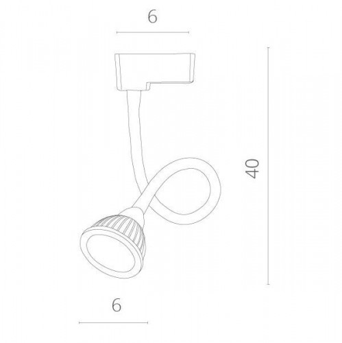 Трековый светильник Cercare A4107PL-1BK