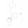 Трековый светильник Cercare A4107PL-1BK