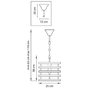 Подвесная люстра Epsilon 735010