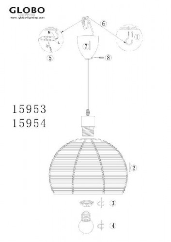 Подвесной светильник Matous 15953