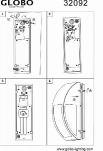 Настенный светильник уличный Cornus 32092