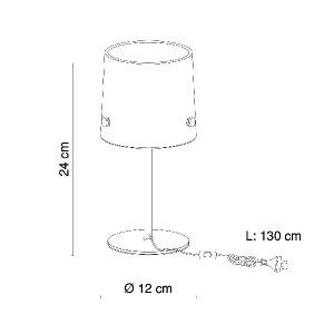 Интерьерная настольная лампа Caeli 24773