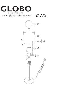 Интерьерная настольная лампа Caeli 24773