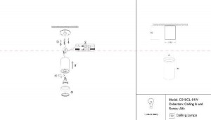 Точечный светильник Alfa C010CL-01W