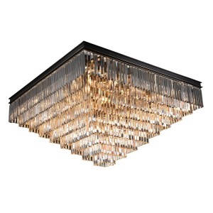 Потолочная люстра 31100 31133/PL black+gold
