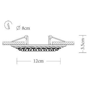 Точечный светильник Cratere A5073PL-1WH