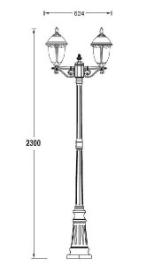 Наземный фонарь 89109L A Bl