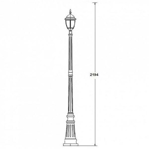 Наземный фонарь 91209S Gb