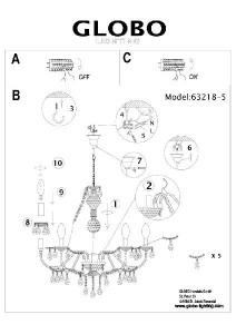 Подвесная люстра Nevada 63218-5