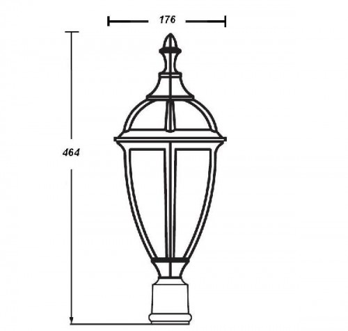 Плафон  84203S Bl