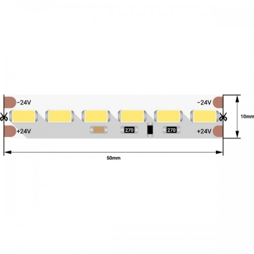 Светодиодная лента LUX DSG7120-24-W-33