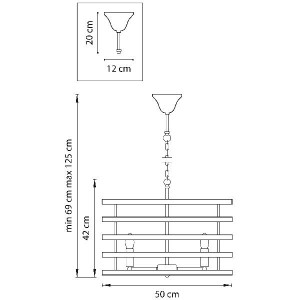 Подвесная люстра Epsilon 735050