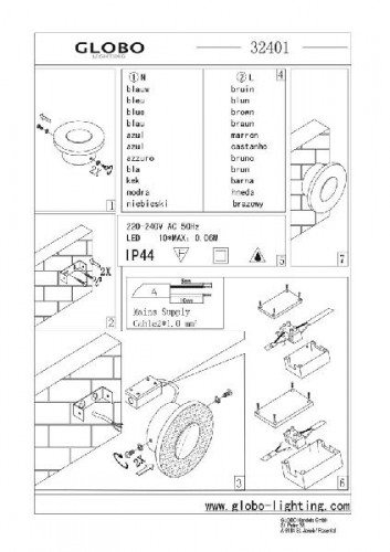 Настенный светильник Dana 32401