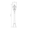 Наземный фонарь Diadema черное золото Diadema F (GLYF-8046F) черное золото