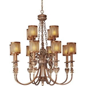 Подвесная люстра 703 703-12-52 antique silver + speckle brown