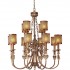 Подвесная люстра 703 703-12-52 antique silver + speckle brown