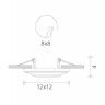 Точечный светильник Cratere A5307PL-1WH