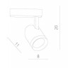 Трековый светильник Soffitto A1720PL-1WH