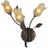 Бра BX-0205 BX-0205/3B gold with clear red