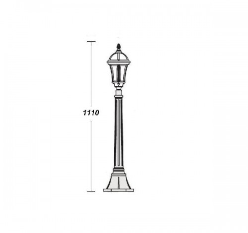 Наземный фонарь  95207S Bl
