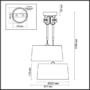 Подвесной светильник Loka 4160/2