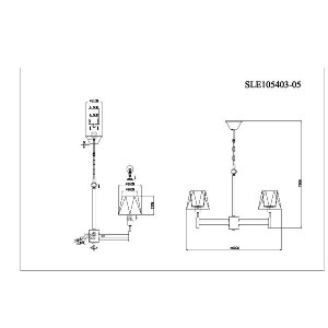Подвесная люстра Lagoro SLE105403-05