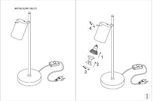 Интерьерная настольная лампа Fanale SL597.504.01